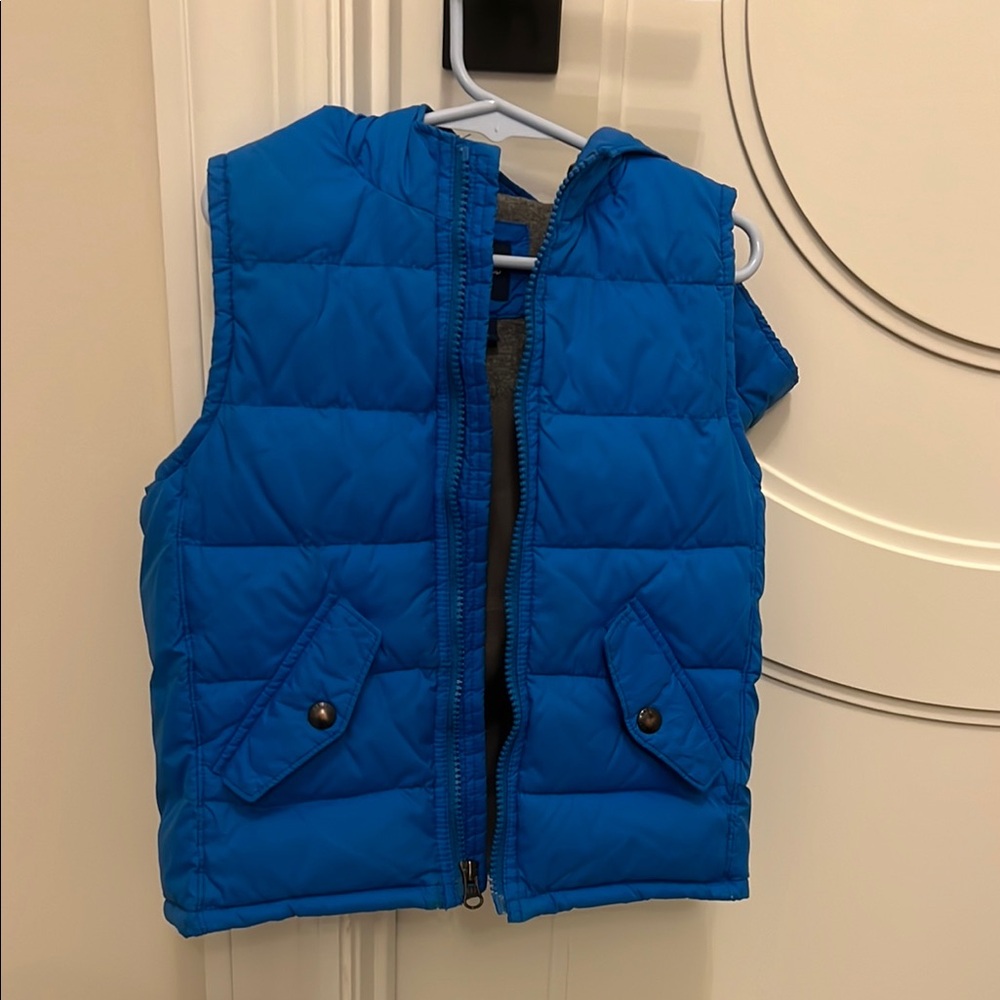 Blue Puffer hooded Vest by Gap